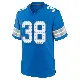 ＃38 Men's Nick Whiteside Blue Game Detroit Lions 2nd Jersey