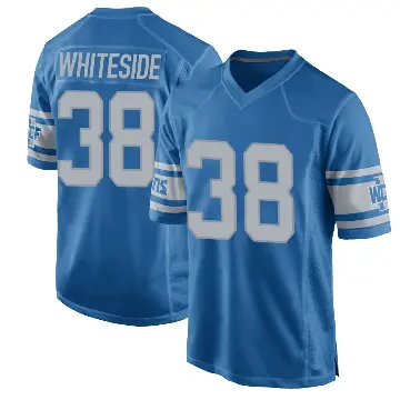 ＃38 Men's Nick Whiteside Blue Game Detroit Lions Throwback Vapor Untouchable Jersey