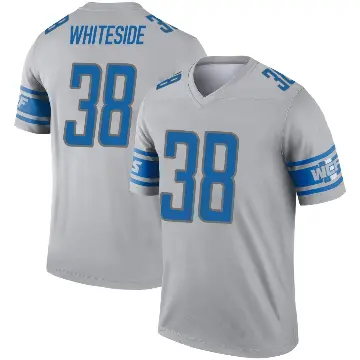 ＃38 Men's Nick Whiteside Gray Legend Detroit Lions Inverted Jersey