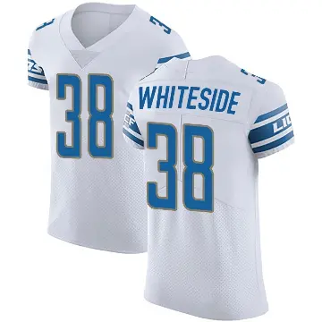 ＃38 Men's Nick Whiteside White Elite Detroit Lions Vapor Untouchable Jersey
