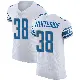 ＃38 Men's Nick Whiteside White Elite Detroit Lions Vapor Untouchable Jersey