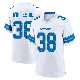 ＃38 Men's Nick Whiteside White Game Detroit Lions 2nd Jersey