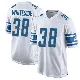 ＃38 Men's Nick Whiteside White Game Detroit Lions Jersey