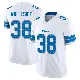 ＃38 Men's Nick Whiteside White Limited Detroit Lions Vapor F.U.S.E. 2nd Jersey