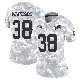 ＃38 Women's Nick Whiteside Arctic Camo Limited Detroit Lions 2024 Salute to Service Jersey