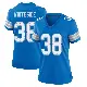 ＃38 Women's Nick Whiteside Blue Game Detroit Lions 2nd Jersey