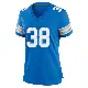 ＃38 Women's Nick Whiteside Blue Game Detroit Lions 2nd Jersey