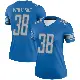 ＃38 Women's Nick Whiteside Blue Legend Detroit Lions Jersey