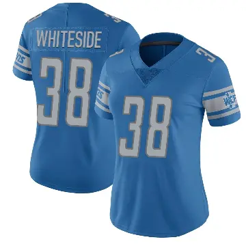 ＃38 Women's Nick Whiteside Blue Limited Detroit Lions Team Color Vapor Untouchable Jersey