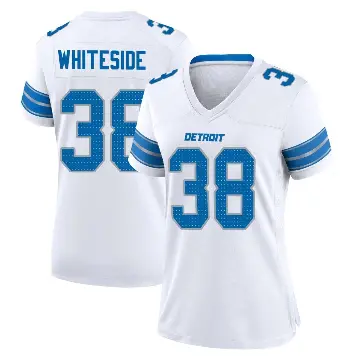 ＃38 Women's Nick Whiteside White Game Detroit Lions 2nd Jersey