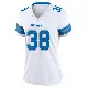 ＃38 Women's Nick Whiteside White Game Detroit Lions 2nd Jersey