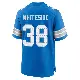＃38 Youth Nick Whiteside Blue Game Detroit Lions 2nd Jersey