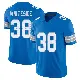 ＃38 Youth Nick Whiteside Blue Limited Detroit Lions Vapor F.U.S.E. 2nd Jersey