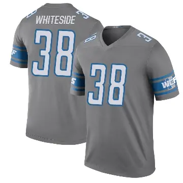 ＃38 Youth Nick Whiteside Legend Detroit Lions Color Rush Steel Jersey