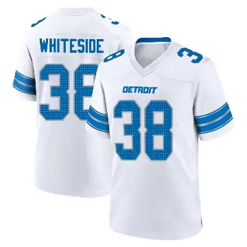 ＃38 Youth Nick Whiteside White Game Detroit Lions 2nd Jersey