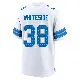 ＃38 Youth Nick Whiteside White Game Detroit Lions 2nd Jersey