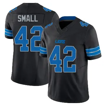 ＃42 Men's Jabari Small Black Limited Detroit Lions Alternate Vapor F.U.S.E. 2nd Jersey