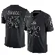 ＃42 Men's Jabari Small Black Limited Detroit Lions Reflective Jersey