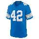 ＃42 Men's Jabari Small Blue Game Detroit Lions 2nd Jersey