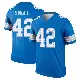 ＃42 Men's Jabari Small Blue Legend Detroit Lions 2nd Jersey