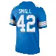 ＃42 Men's Jabari Small Blue Legend Detroit Lions 2nd Jersey