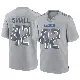 ＃42 Men's Jabari Small Gray Game Detroit Lions Atmosphere Fashion Jersey