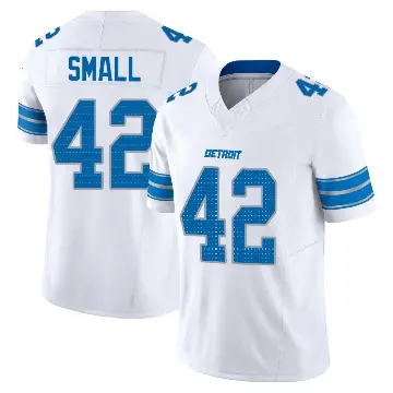 ＃42 Men's Jabari Small White Limited Detroit Lions Vapor F.U.S.E. 2nd Jersey