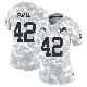 ＃42 Women's Jabari Small Arctic Camo Limited Detroit Lions 2024 Salute to Service Jersey