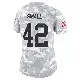 ＃42 Women's Jabari Small Arctic Camo Limited Detroit Lions 2024 Salute to Service Jersey