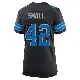 ＃42 Women's Jabari Small Black Game Detroit Lions Alternate 2nd Jersey
