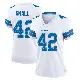 ＃42 Women's Jabari Small White Game Detroit Lions 2nd Jersey