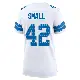 ＃42 Women's Jabari Small White Game Detroit Lions 2nd Jersey