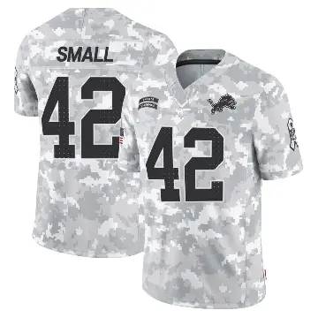＃42 Youth Jabari Small Arctic Camo Limited Detroit Lions 2024 Salute to Service Jersey