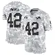 ＃42 Youth Jabari Small Arctic Camo Limited Detroit Lions 2024 Salute to Service Jersey