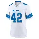 ＃42 Youth Jabari Small White Game Detroit Lions 2nd Jersey