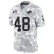＃48 Men's Jacob Saylors Arctic Camo Limited Detroit Lions 2024 Salute to Service Jersey
