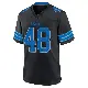 ＃48 Men's Jacob Saylors Black Game Detroit Lions Alternate 2nd Jersey