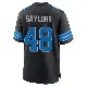 ＃48 Men's Jacob Saylors Black Game Detroit Lions Alternate 2nd Jersey