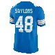 ＃48 Men's Jacob Saylors Blue Limited Detroit Lions Vapor F.U.S.E. 2nd Jersey