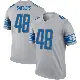 ＃48 Men's Jacob Saylors Gray Legend Detroit Lions Inverted Jersey