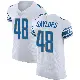 ＃48 Men's Jacob Saylors White Elite Detroit Lions Vapor Untouchable Jersey