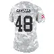 ＃48 Women's Jacob Saylors Arctic Camo Limited Detroit Lions 2024 Salute to Service Jersey