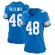 ＃48 Women's Jacob Saylors Blue Game Detroit Lions 2nd Jersey