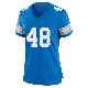 ＃48 Women's Jacob Saylors Blue Game Detroit Lions 2nd Jersey
