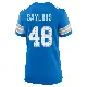 ＃48 Women's Jacob Saylors Blue Game Detroit Lions 2nd Jersey