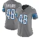 ＃48 Women's Jacob Saylors Limited Detroit Lions Color Rush Steel Jersey