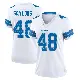 ＃48 Women's Jacob Saylors White Game Detroit Lions 2nd Jersey