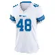 ＃48 Women's Jacob Saylors White Game Detroit Lions 2nd Jersey