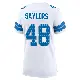 ＃48 Women's Jacob Saylors White Game Detroit Lions 2nd Jersey