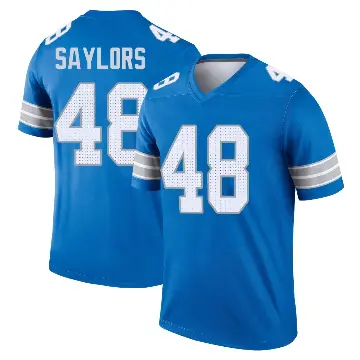 ＃48 Youth Jacob Saylors Blue Legend Detroit Lions 2nd Jersey